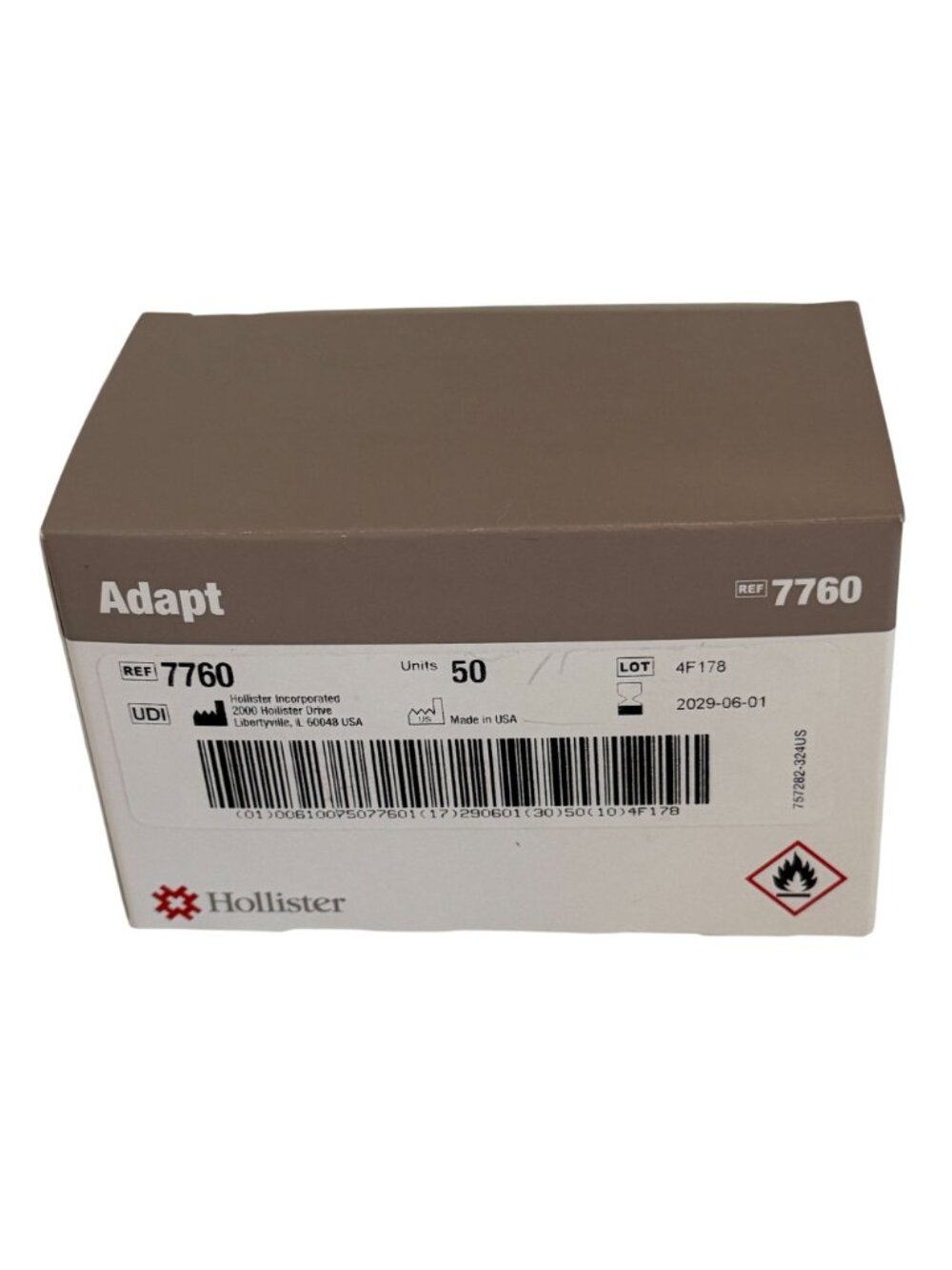 NEW Hollister Ostomy 7760 Adapt Universal Adhesive Remover Wipes, Box of 50 - Picture 2 of 4